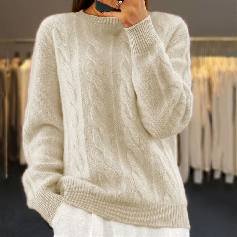 Lene | Elegant Melange Wool Sweater