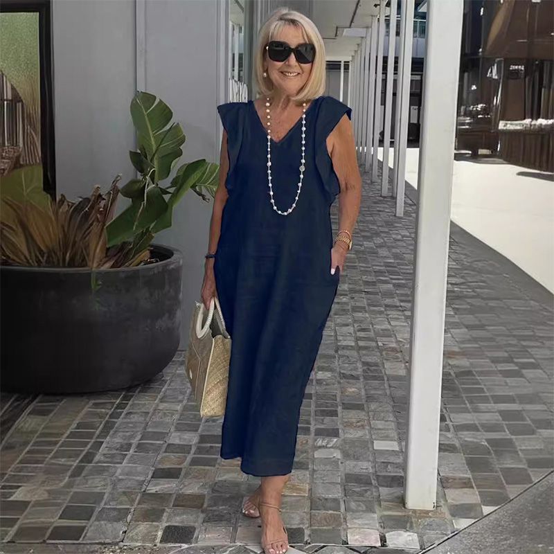 Bonnie | Stylish V-Neck Loose-Fit Summer Dress