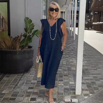 Bonnie | Stylish V-Neck Loose-Fit Summer Dress