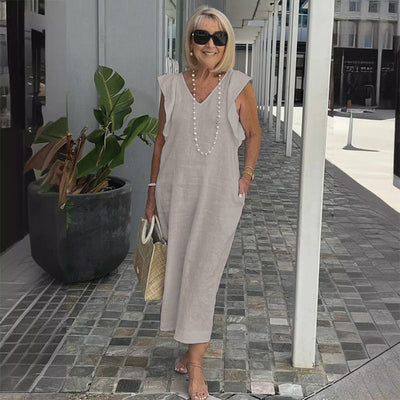 Bonnie | Stylish V-Neck Loose-Fit Summer Dress
