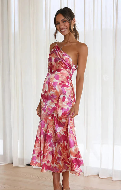 Rosea Stylish Maxi Dress with Print
