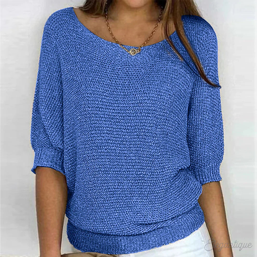 Eleanor | Stylish Loose-Fit Knit Top for Comfort