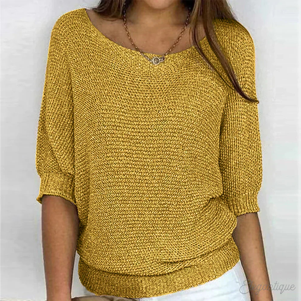 Eleanor | Stylish Loose-Fit Knit Top for Comfort