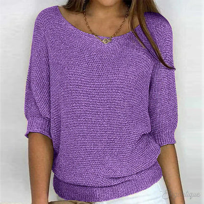Eleanor | Stylish Loose-Fit Knit Top for Comfort