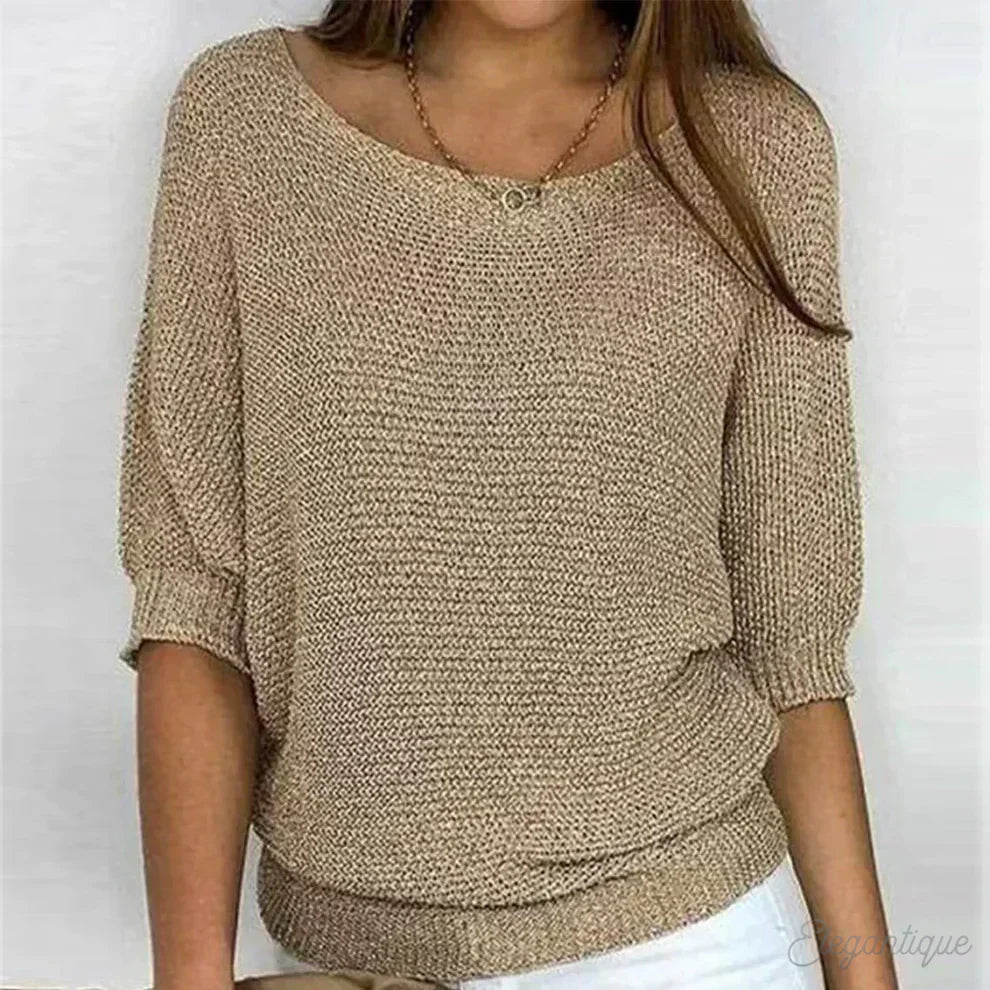 Eleanor | Stylish Loose-Fit Knit Top for Comfort