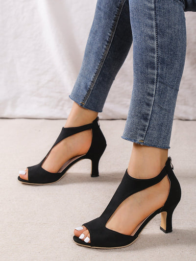 Laluna | Stylish High Heels with Open Toe