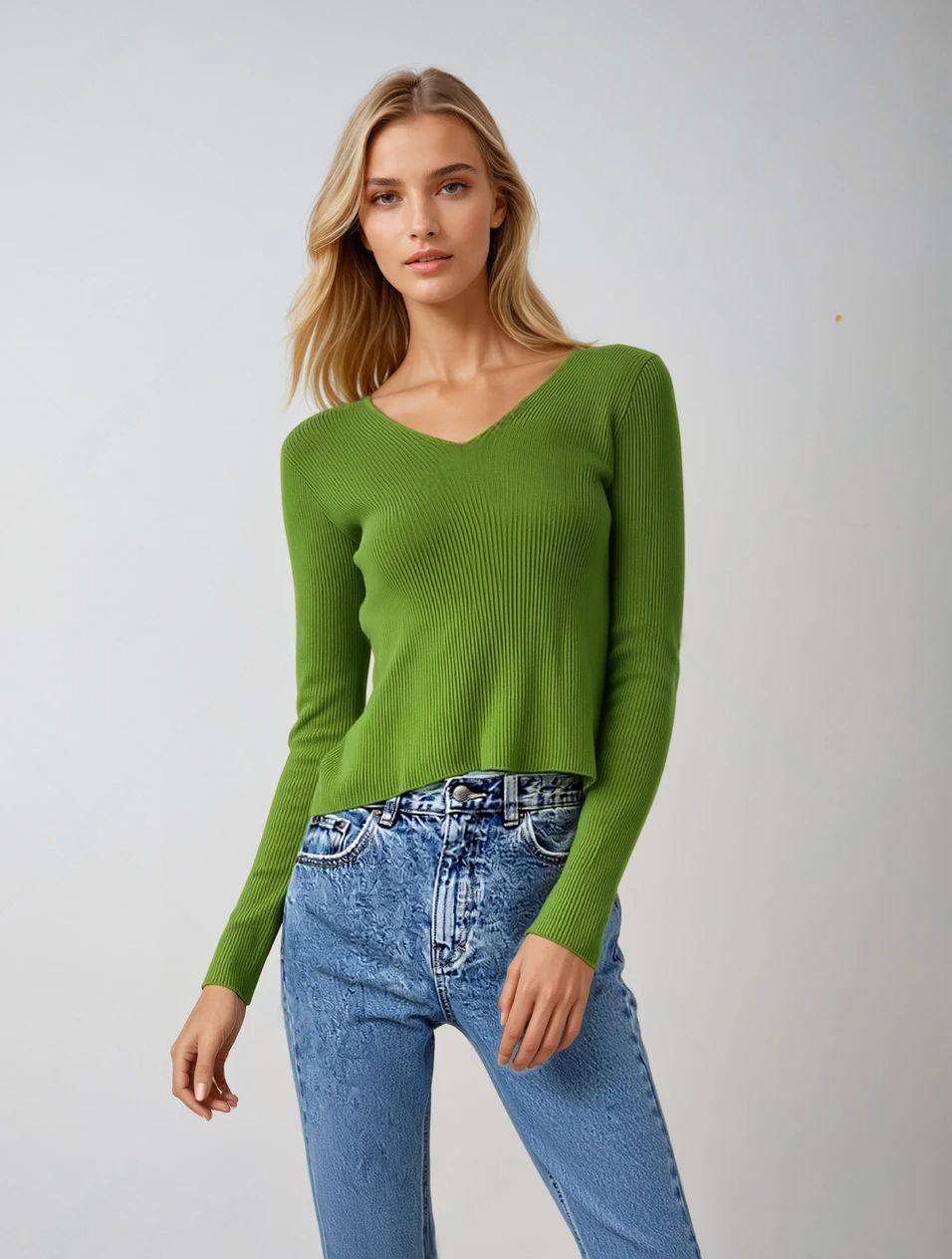 Ribbed Basic Blouse | Olsen & Olsen™